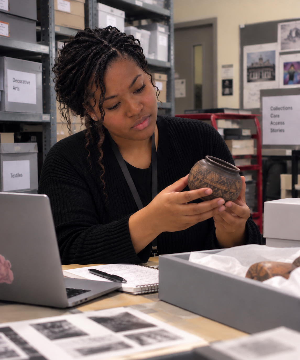 Editorial image representing Kristin's interest in collections and decorative arts